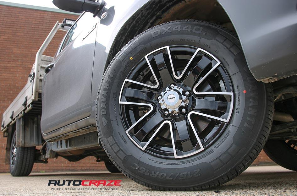 TOYOTA HILUX N80 4WD ROK BLACK MACHINED FACE